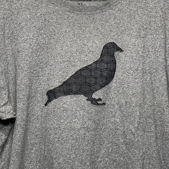 Staple Embroidered Pigeon Graphic T-Shirt XL Gray - Picture 2 of 6